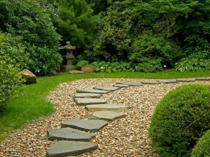 Path – Stepping Stones In Gravel | Small Japanese Garden … tout Piedras En El Jardin