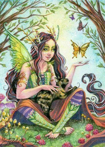 Pin By Wiccana On More Fairies | Fairy Art, Faery Art … avec Jardin Hadas Y Duendes