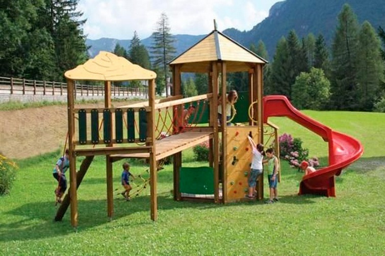 Plaza De Juegos Para Niños, Juegos Al Aire Libre, Hamaca … dedans Juegos Madera Jardin