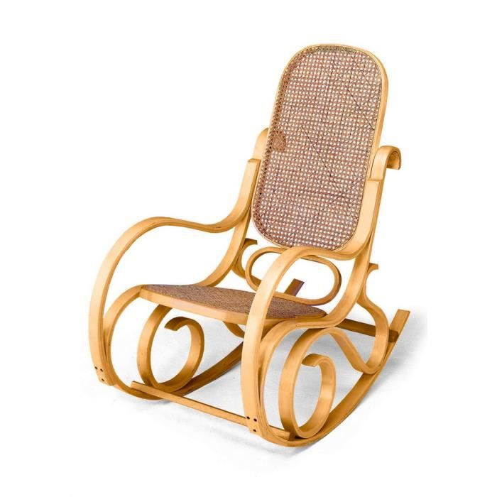 Rocking Chair Louisiane Naturel - Achat / Vente Fauteuil ... intérieur Fauteuil Club Auchan