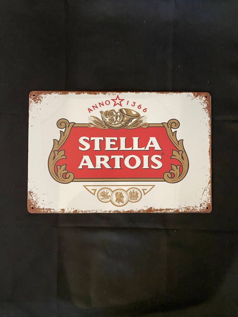 Stella Artois Beer Vintage Antique Collectible Tin Sign … encequiconcerne Métal Artois