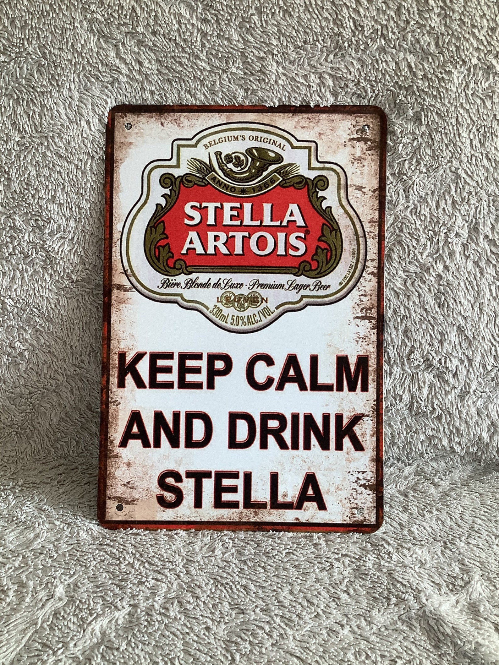 Stella Artois Vintage/ Retro Metal Wall Hanging Sign | Etsy dedans Métal Artois