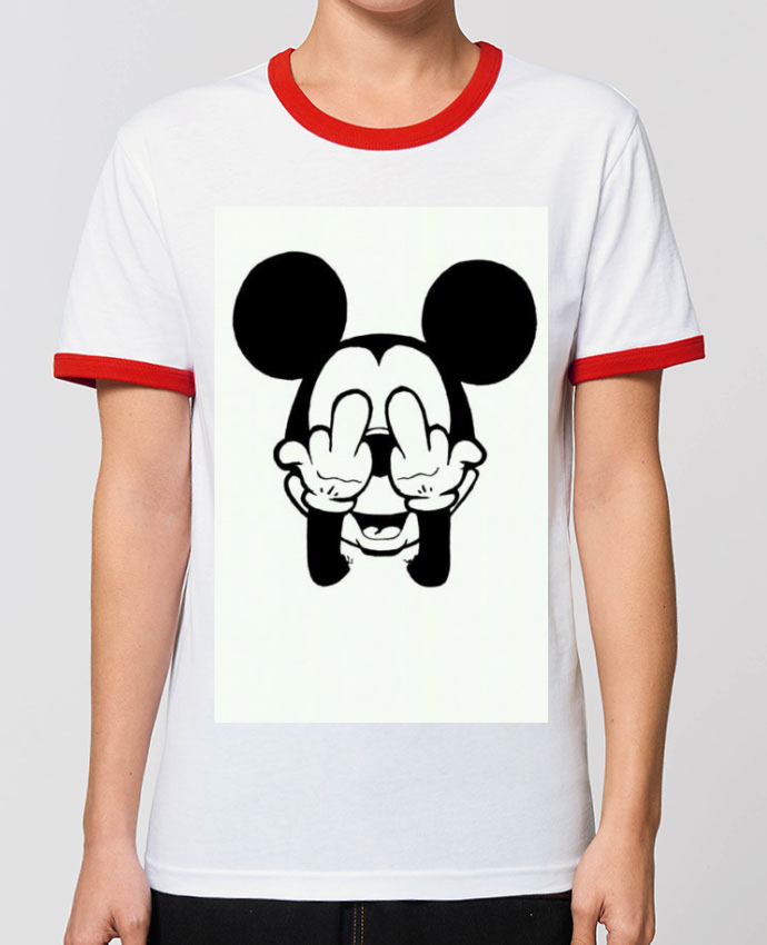 T-Shirt Contrasté Unie Stanley Ringer Vetement Mickey ... destiné Casquette Doigt D Honneur