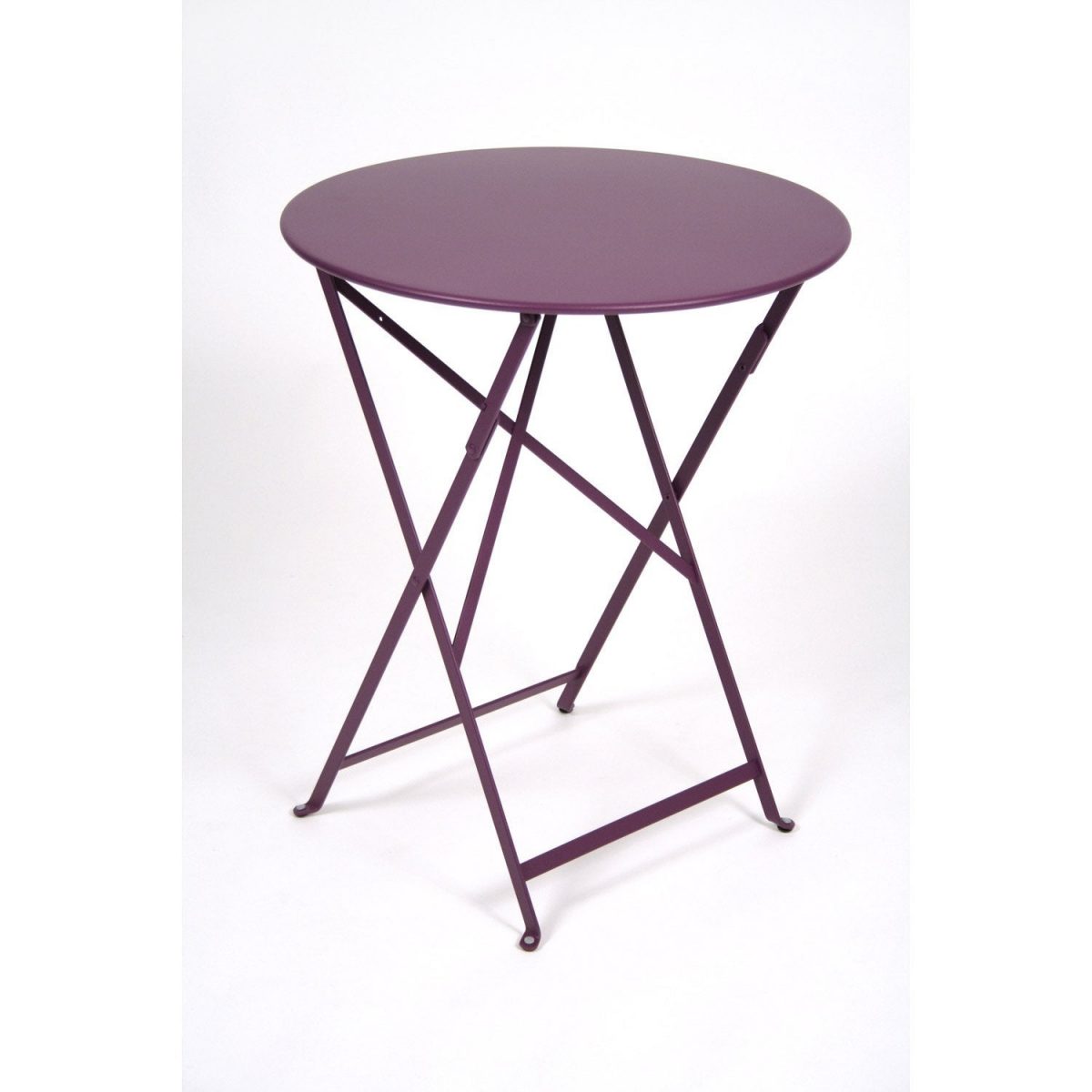 Table De Jardin De Repas Fermob Bistro Ronde Aubergine 2 ... intérieur Petite Table De Jardin 2 Personnes