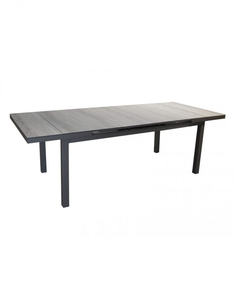 Table De Jardin Lift Tavera 180/240 En Aluminium Verre … destiné Table Ceram Proloisirs