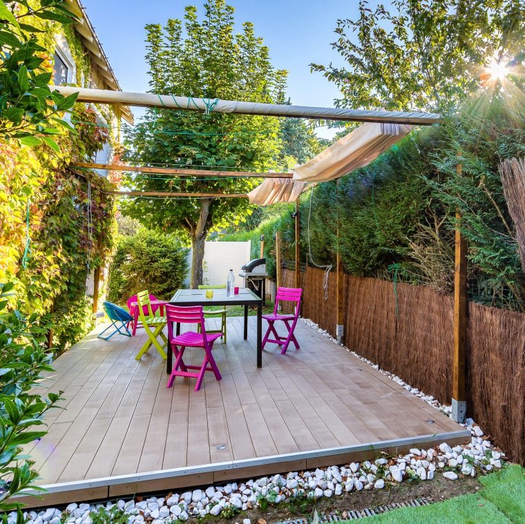 Table En Bois Jardin Luxe Beautiful Diy Salon De Jardin … destiné Jardines Exteriores De Casas