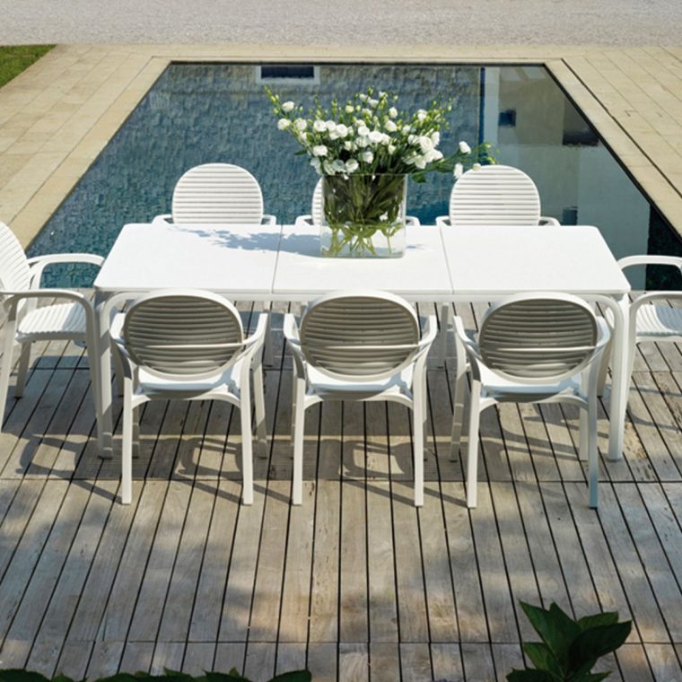 Table Extensible De Jardin Nardi Alloro 210 Cm – Zendart … destiné Table De Jardin