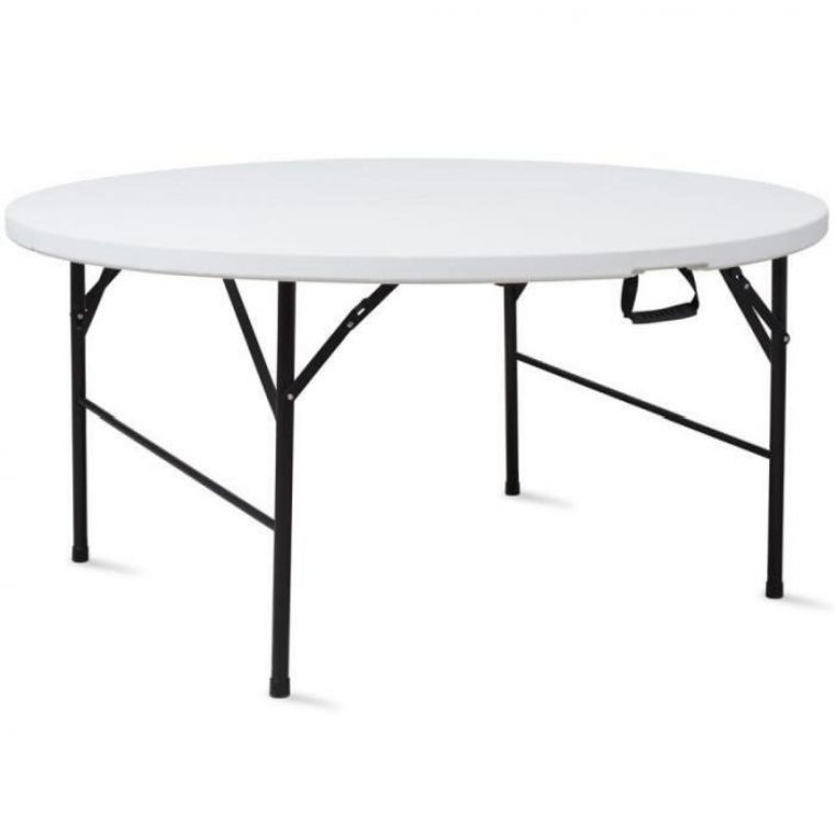 Table Pliante Ronde 180 Cm Portable – Achat/Vente Table De … tout Petite Table De Jardin En Plastique Pas Cher