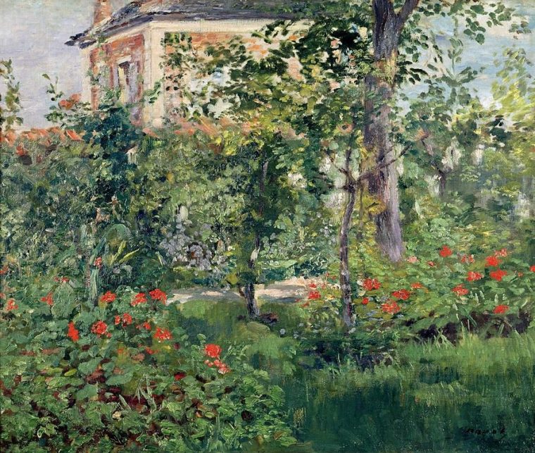 The Garden At Bellevue. Edouard Manet | Manet, Pintura De … dedans Jardines Impresionistas