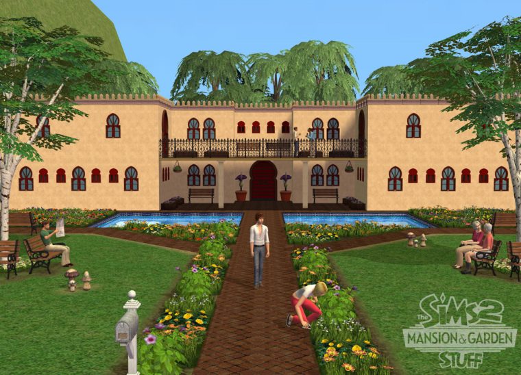 The Sims 2 Mansion & Garden Stuff Assets tout Sims 2 Mansiones Y Jardines