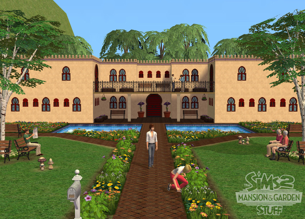 The Sims 2 Mansion &amp; Garden Stuff Assets tout Sims 2 Mansiones Y Jardines