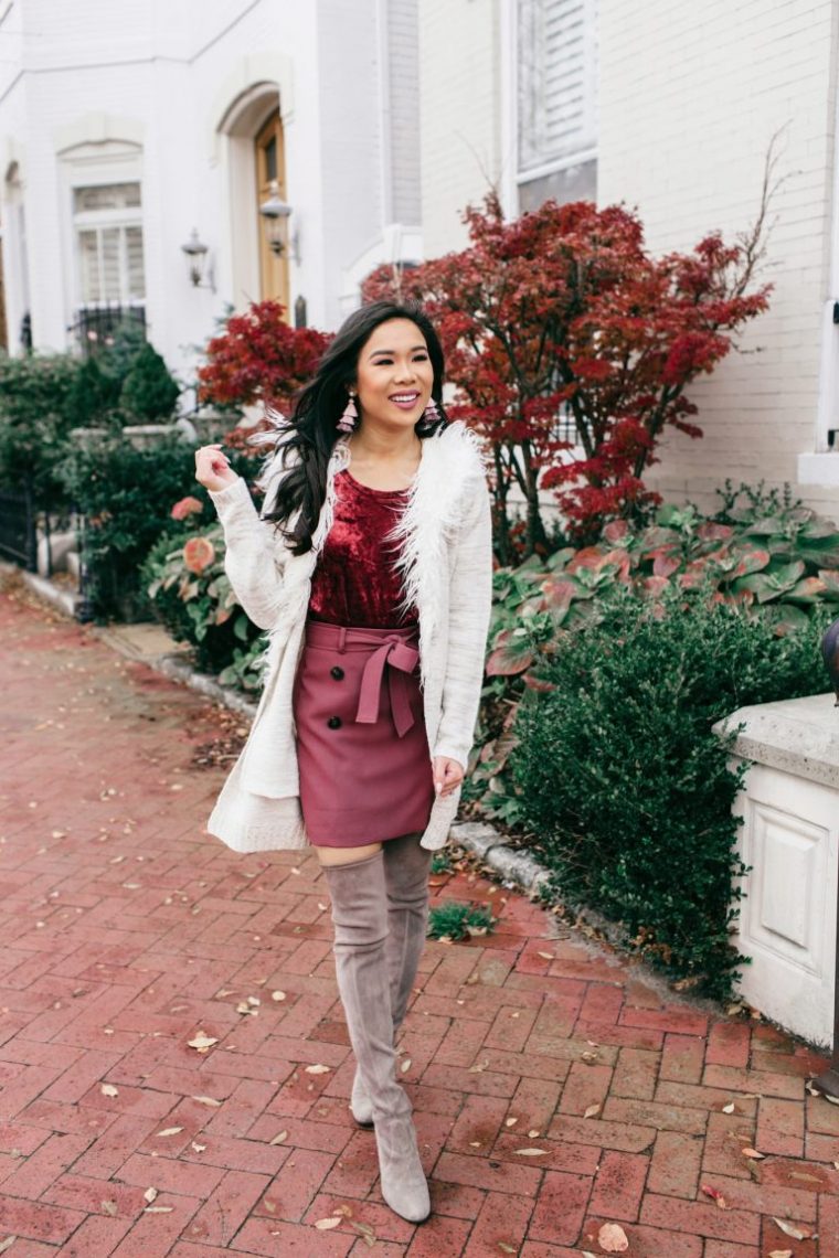 Touch Of Glam :: Faux Fur Sweater & Trench Skirt – Color … avec Lidl Asheville