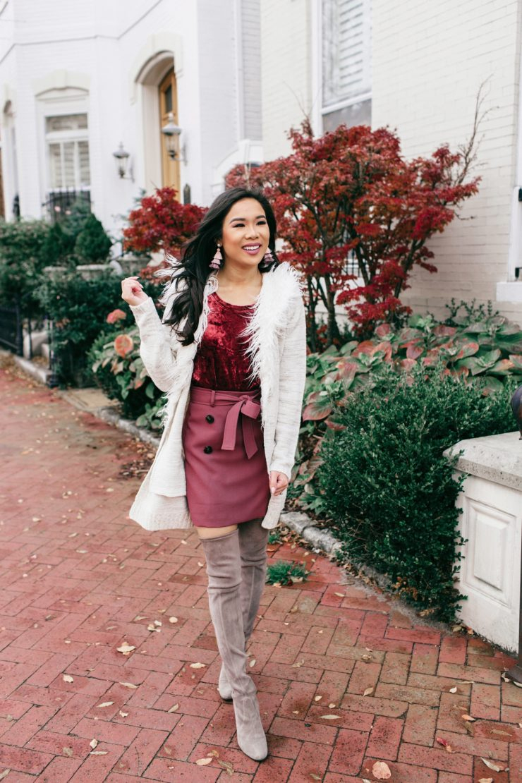 Touch Of Glam :: Faux Fur Sweater & Trench Skirt – Color … dedans Lidl Asheville