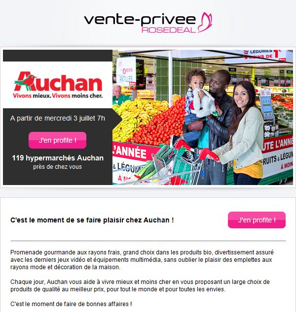 Vente-Privée Propose Des Bons D'Achat Auchan pour Vente Privée Fermob