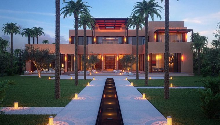 Villa 3D Maroc (Avec Images) | Maison De Luxe, Villa Maroc … dedans Les Jardins De Villa Maroc