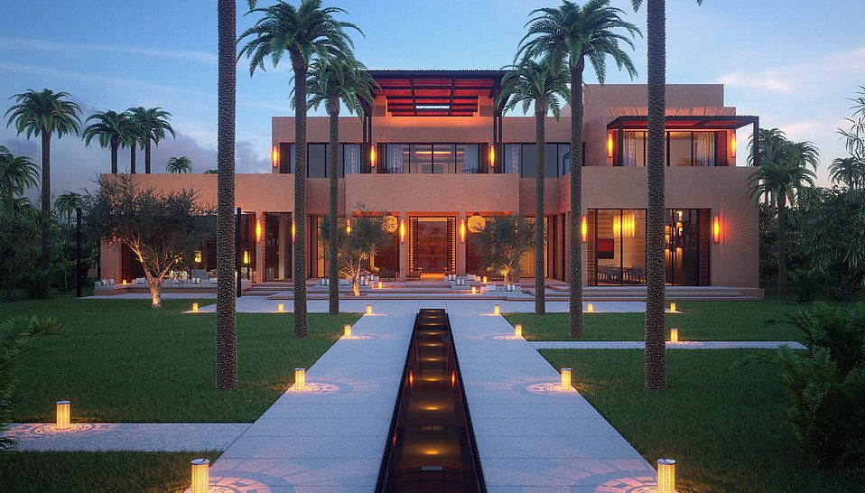 Villa 3D Maroc (Avec Images) | Maison De Luxe, Villa Maroc ... dedans Les Jardins De Villa Maroc