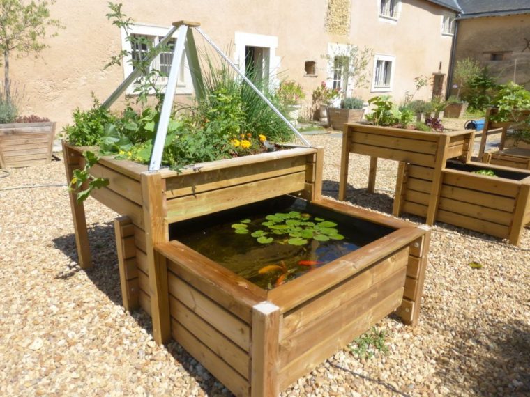 Voilà Une Idée Qui Est Géniale, Même Sur Un Balcon … pour Petit Bassin De Jardin Hors Sol