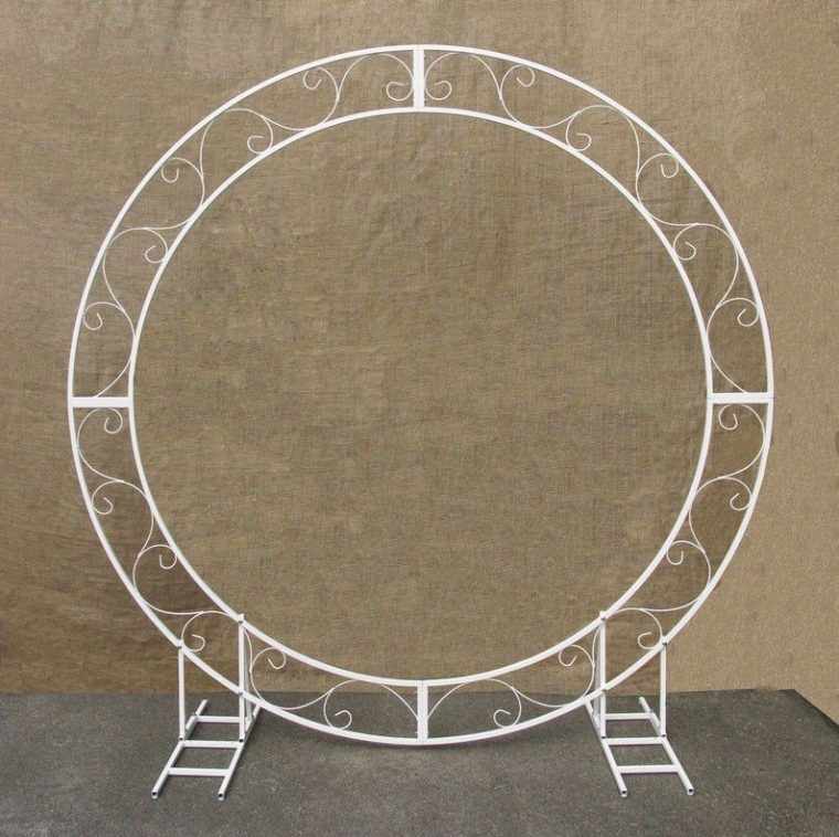 Circle Wedding Arch 83/21 M Round Wedding Arch Wedding … encequiconcerne Metak Easy Arch