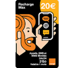 recharge orange max 20 euros