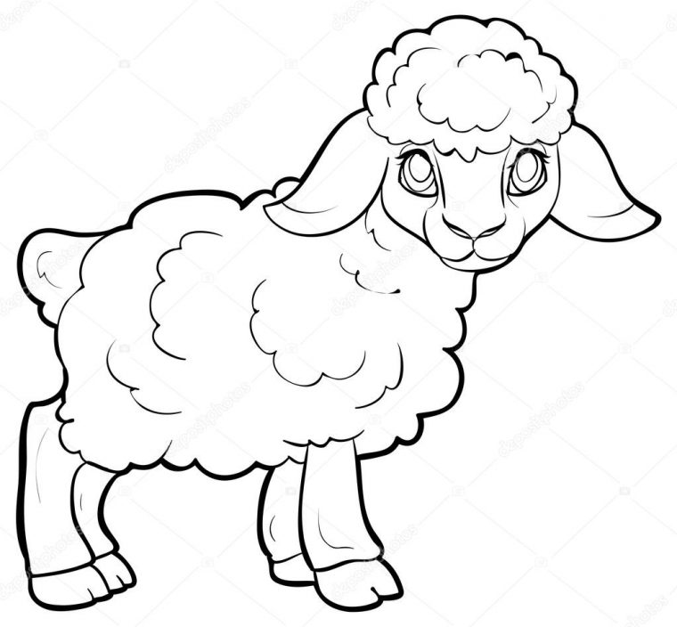 dessin agneau facile