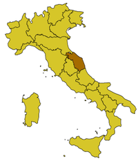 région des marches italie carte