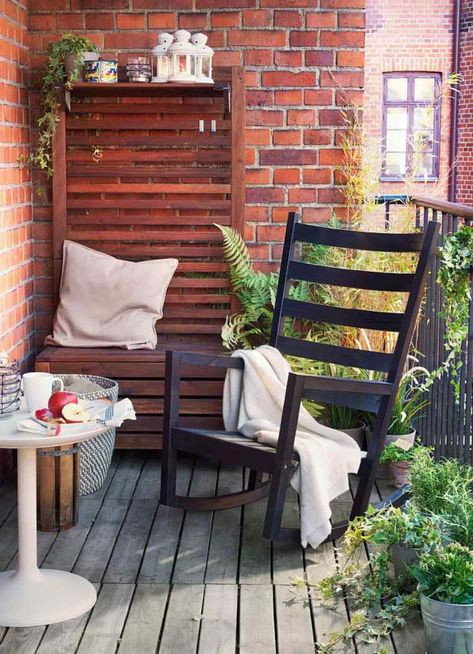 25 Astuces D'Aménagement Balcon Terrasse Petit Espace | Ikea Outdoor ... destiné Salon De Jardin Ikea À Travers Le Monde