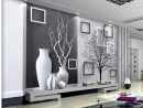 3D Papier Peint Pour Chambre Moderne Noir Et Blanc Art Vase Fond Murale ... tout Decoration Maison Moderne Lès 3D