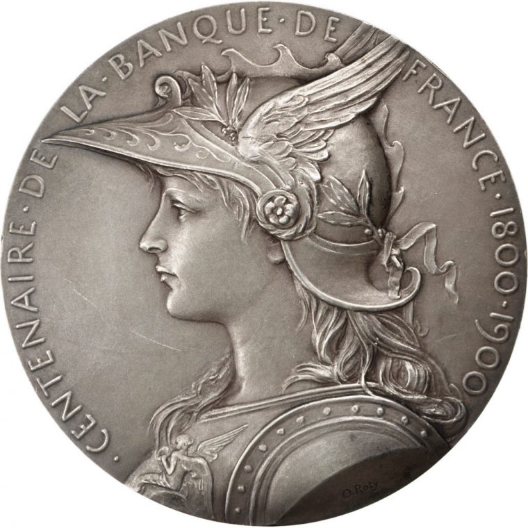#67324 Centenaire De La Banque De France 1800 / 1900, Médaille : Sup+ … destiné Décoration Murale Auprès De La Banque
