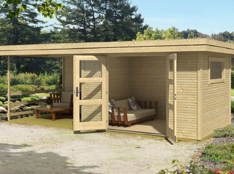 Abri De Jardin Warwick 17 – 28Mm Avec Terrasse serapportantà Salon De Jardin Aluminium Tout Au Long De L&#039;Année