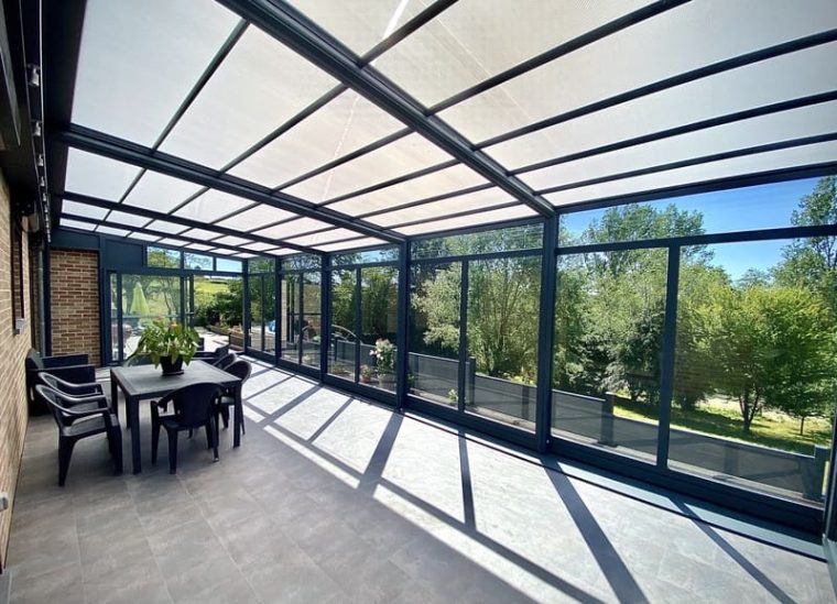 Abri De Terrasse En Aluminium – Verandair, Abri De Terrasse pour Salon De Jardin Aluminium Tout Au Long De L&#039;Année