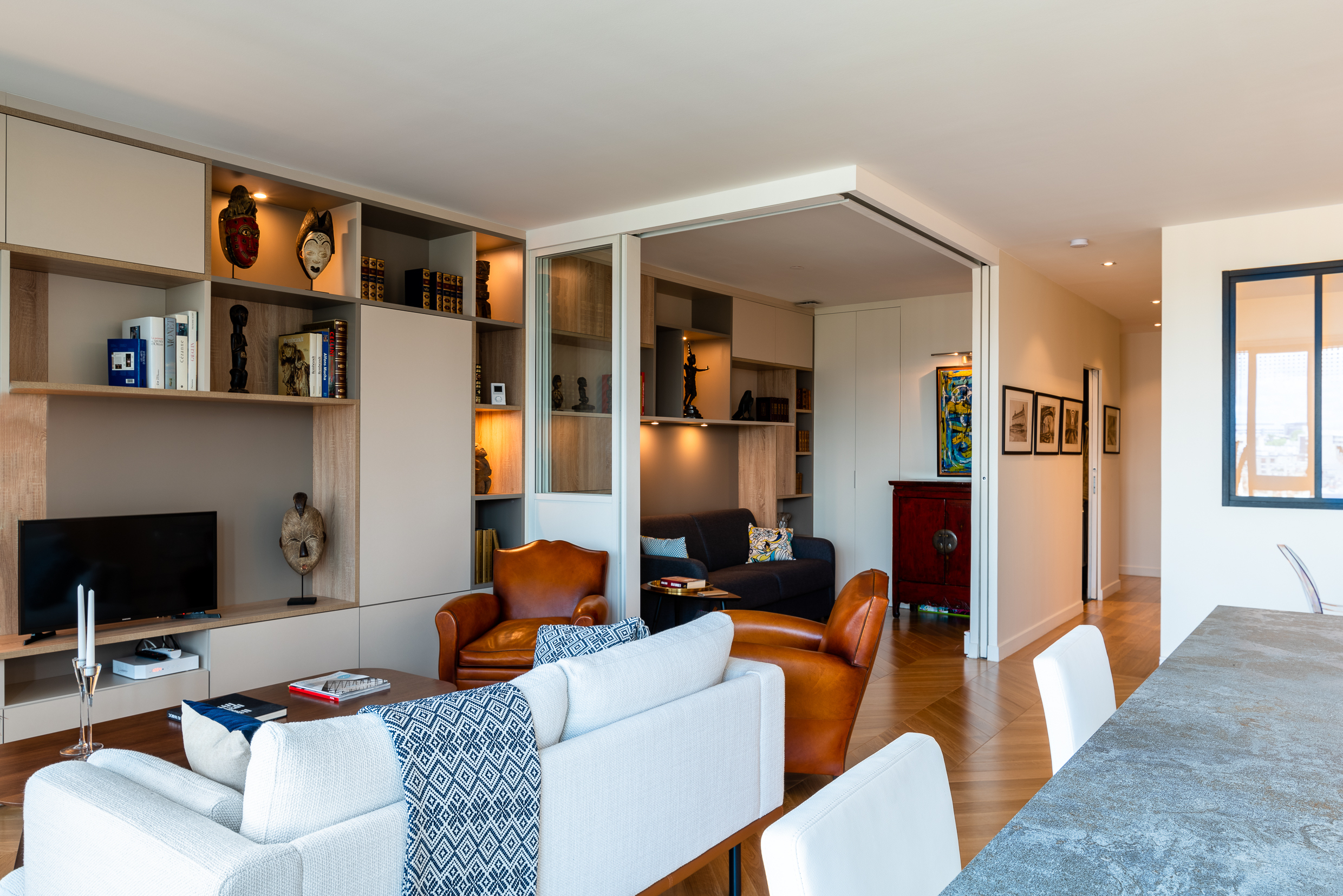 Appartement Avec Chambres En Second Jour - Architecte D'Intérieur Paris ... pour Architecte D&amp;#039;Intérieur De Chambre