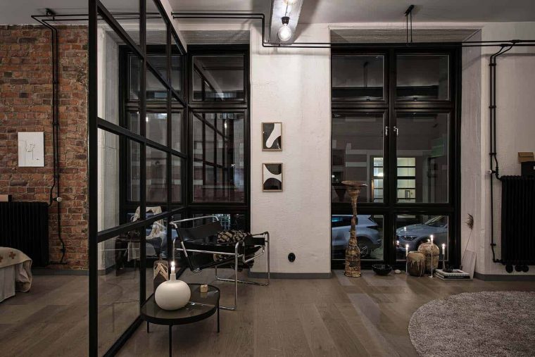 Appartement De Style Entrepôt Compact Mais Lumineux Et Aéré En Suède … dedans Decoration Maison Moderne Malgré Fenêtre