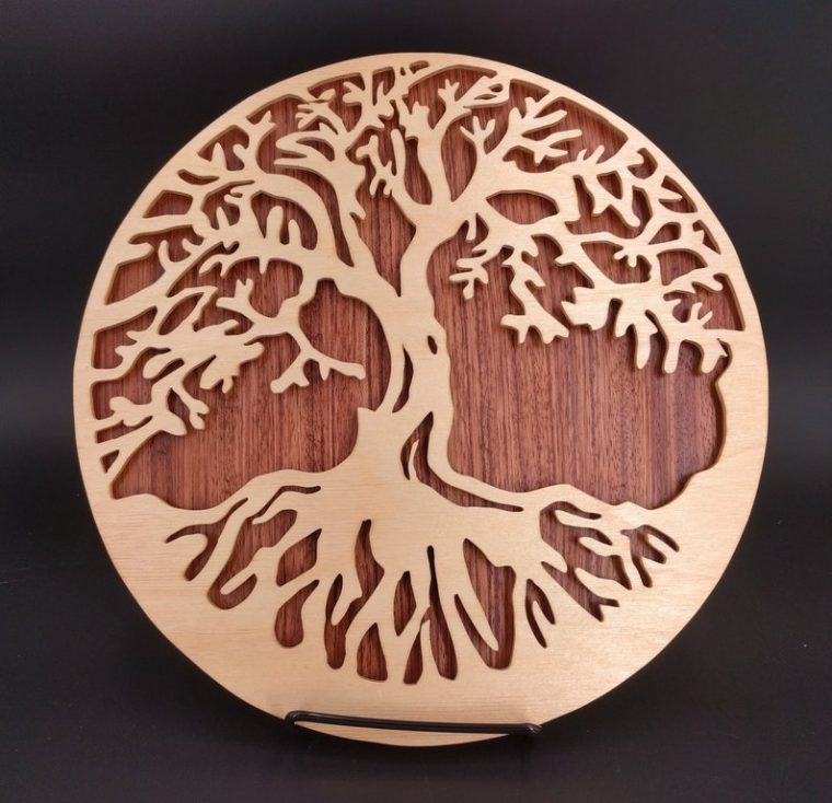 Arbre De Vie Plaque Murale Décoration Jardin Celtique | Etsy intérieur Deco Murale Autour De Vie