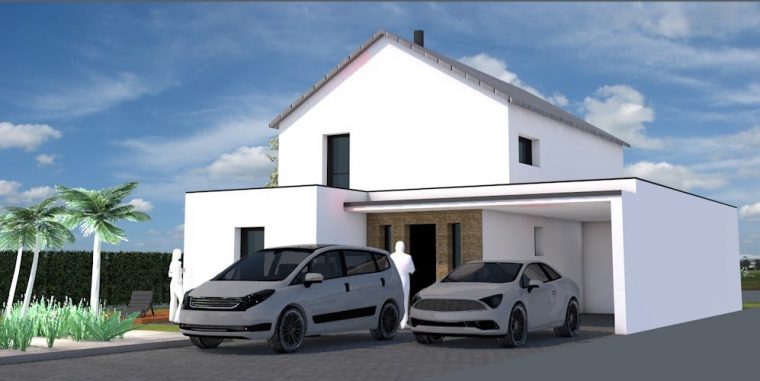 Avant Projet D'Une Maison En 3D concernant Décoration Maison Moderne Tout Au Long De La Route