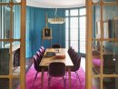 Blue Dining Room With Pink Chairs And 16Th-Century Paintings ... à Architecte D&amp;#039;Intérieur De Luxe Paris