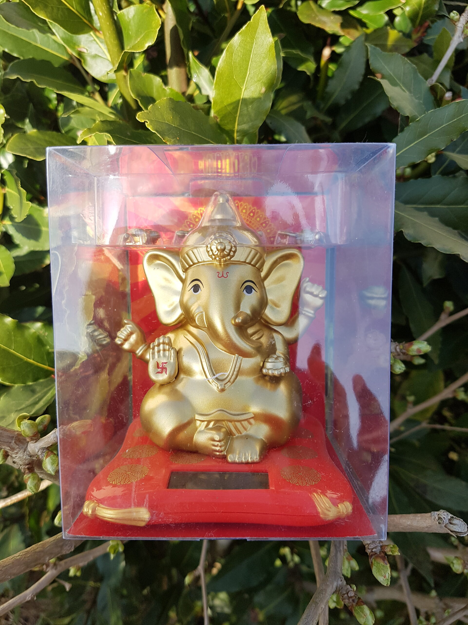 Cachou - Décoration Solaire Dorée Ganesh pour Decoration Chambre Grâce De Dieu