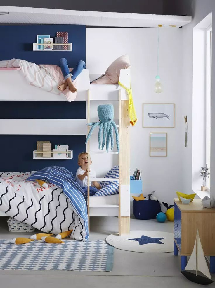Chambre Enfant Bleu Marine : Nos Inspirations Déco - Joli Place ... tout Deco Entree Chambre