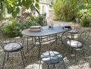 Fer Forgé : La Touche Rétro De Votre Mobilier De Jardin - Elle Décoration avec Table De Jardin Manière À Rallonge