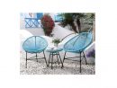 Le Palmero : Salon De Jardin Bleu 2 Fauteuils Oeuf + Table Basse 195075 ... tout Salon De Jardin Sans Table Basse