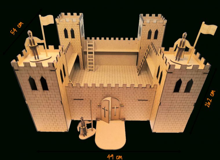 Maquette Chateau Fort Avec Soldats – Univers Medieval – Ma Maquette A Moi pour Decoration Maison Moderne Jusque Quel Age