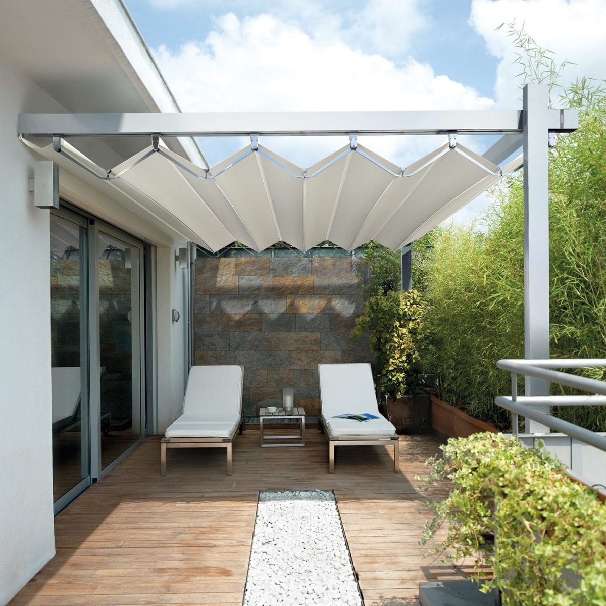 Pergola Adossée - Medisolafly - Gibus Spa - En Aluminium / Couverture ... encequiconcerne Salon De Jardin Aluminium Sur Mesure