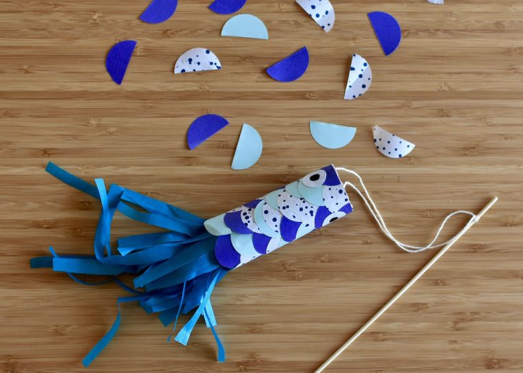 Poisson D'Avril : Fabriquer Un Mini Koï Nobori – Rock And Paper pour Table De Jardin Manière À Découper