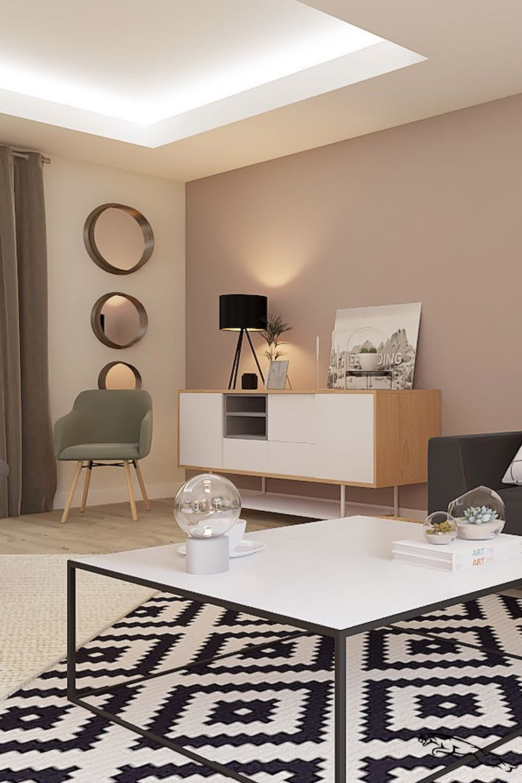 Projet 3D - Salon Style Design #Zuhausedekoration En 2020 | Deco Salon ... dedans Decoration Maison Moderne Lès 3D