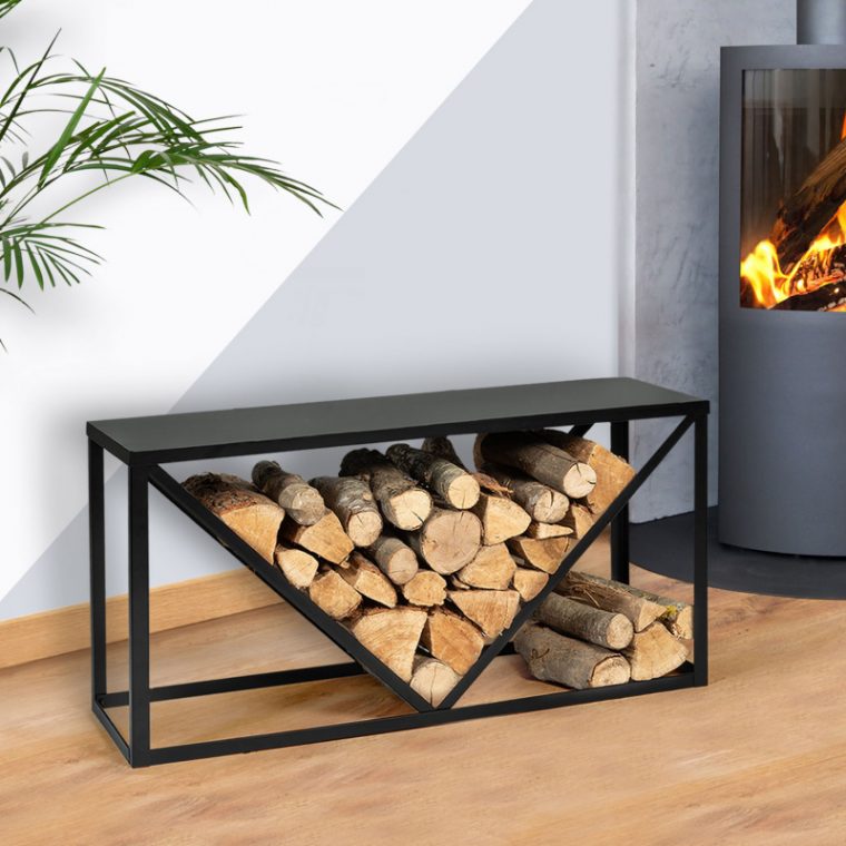 Range Bûche Intérieur Pas Cher En Acier Noir | Id Market avec Decoration Maison Moderne Jusqu&amp;#039;À Quelle Date