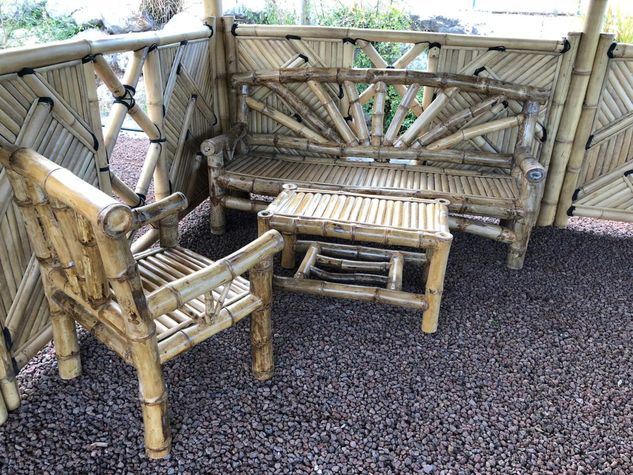 Salon De Jardin En Bambou - Pure Nature Paillotes En Bambou avec Salon De Jardin Sans Montage