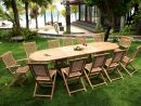 Salon De Jardin En Teck Brut, Sumatra Hanton 12 Places - Wood-En-Stock pour Salon De Jardin Sans Entretien