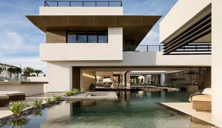 Superbe Villa Contemporaine De Luxe Avec Vaste Piscine Aux Usa | Modern … avec Décoration Maison Moderne Villa Avec Piscine