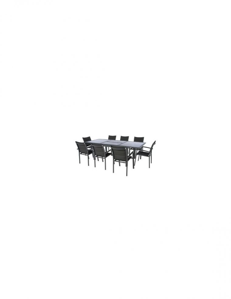 Table Azua Extensible 160/254Cm – Aluminium Verre Trempé – Hespéride concernant Systeme De Rallonge Table Azua De Hesperide