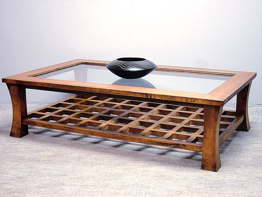 Table Basse Rectangulaire Avec Plateau En Verre Jorg #5392 serapportantà Salon De Jardin Bois Vu Du Dessus