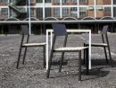 Table Cora Carrée 86 Cm Pour Salon De Jardin En Métal Aluminium De ... serapportantà Salon De Jardin Aluminium Sur Mesure